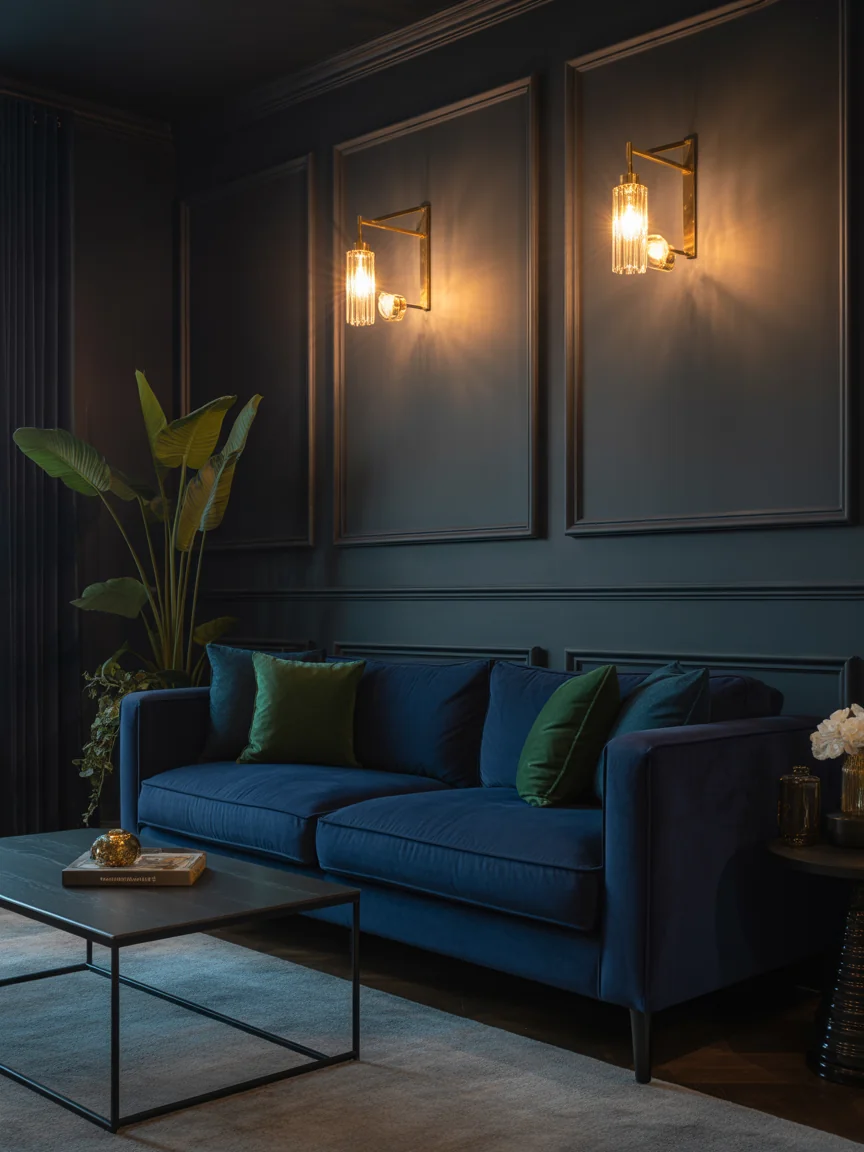 2. Moody Luxe With Deep Jewel Tones