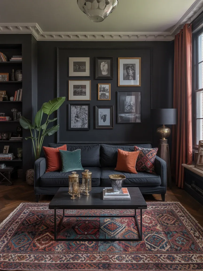 6. Moody Maximalist Black Room 6. Moody Maximalist Black Room