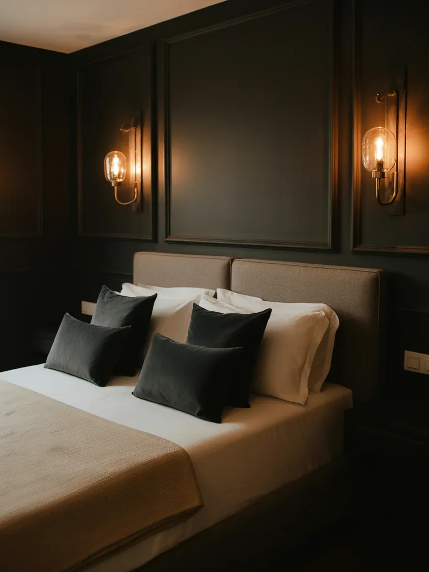2. Moody Romantic Cocoon With Dark Walls 2. Moody Romantic Cocoon With Dark Walls