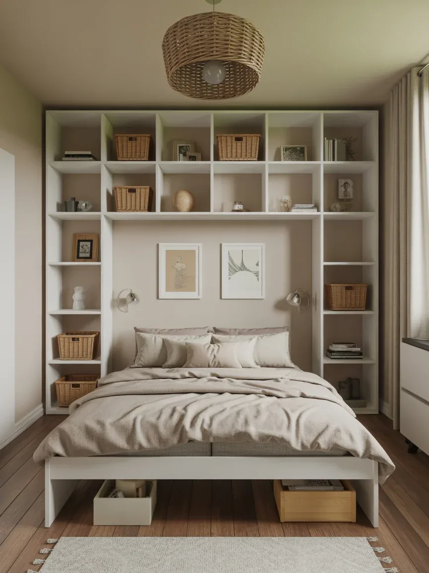 24. Multifunctional Cube Storage Bed Layout 24. Multifunctional Cube Storage Bed Layout