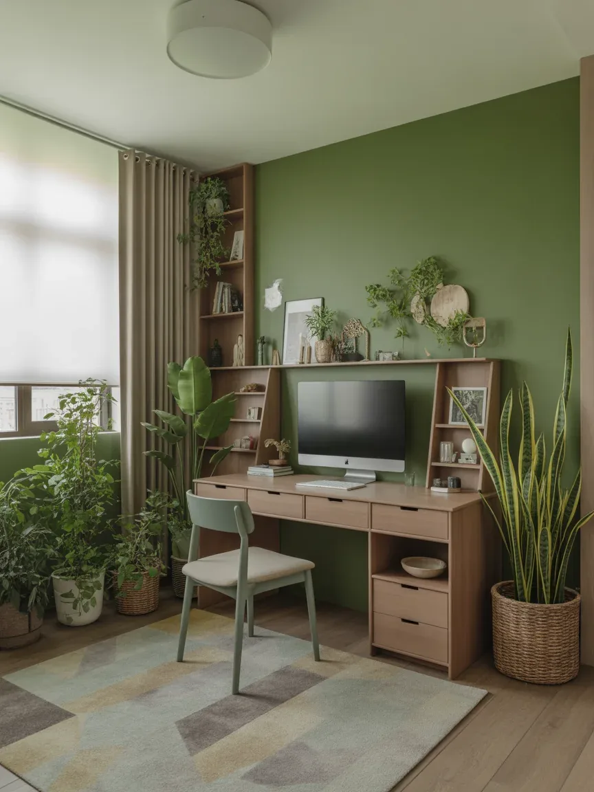 15. Nature-Inspired Green Study Space 15. Nature-Inspired Green Study Space