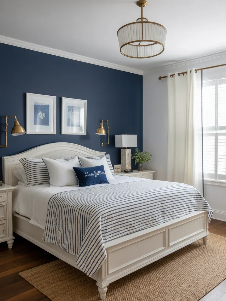 6. Nautical Navy Master Suite 6. Nautical Navy Master Suite
