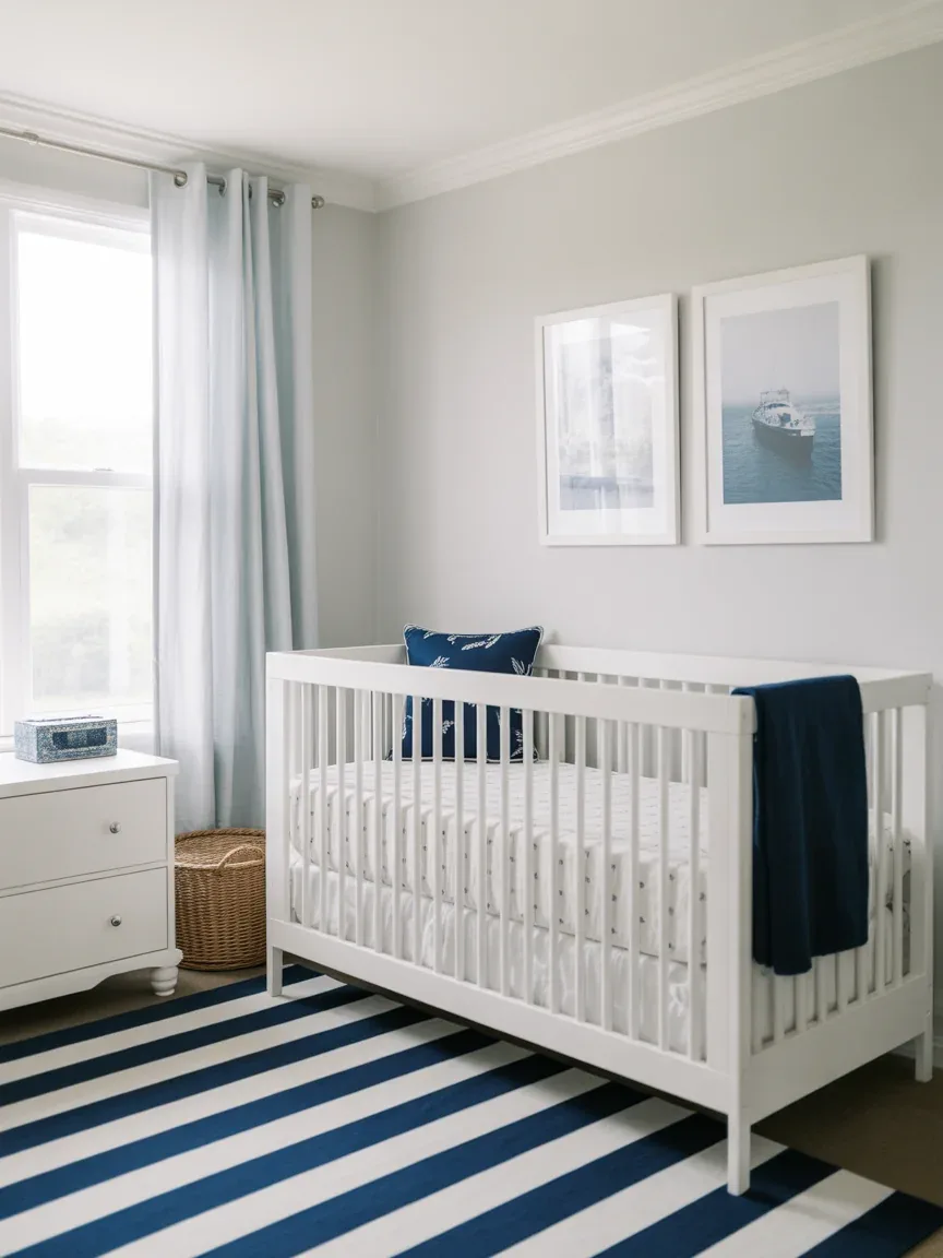 3. Navy And White Coastal Calm 3. Navy And White Coastal Calm