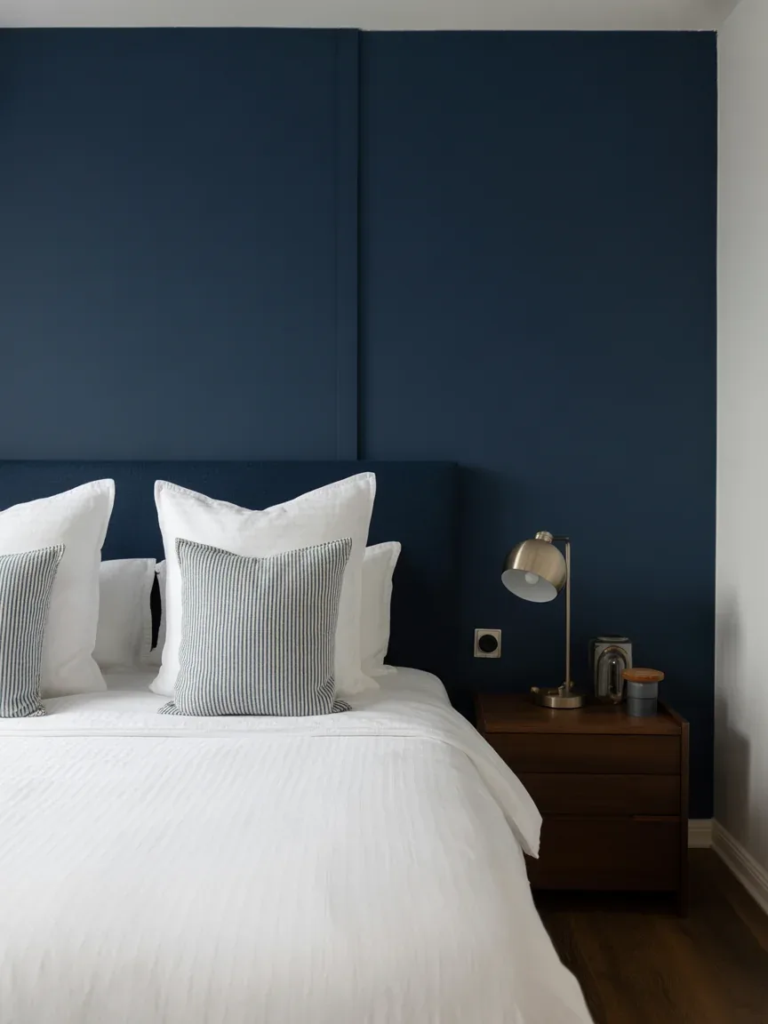 2. Navy Blue and Crisp White Contrast 2. Navy Blue and Crisp White Contrast