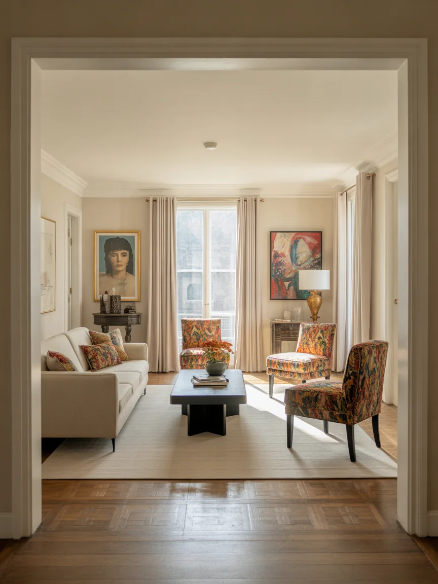 11. Neutral With Pops of Color