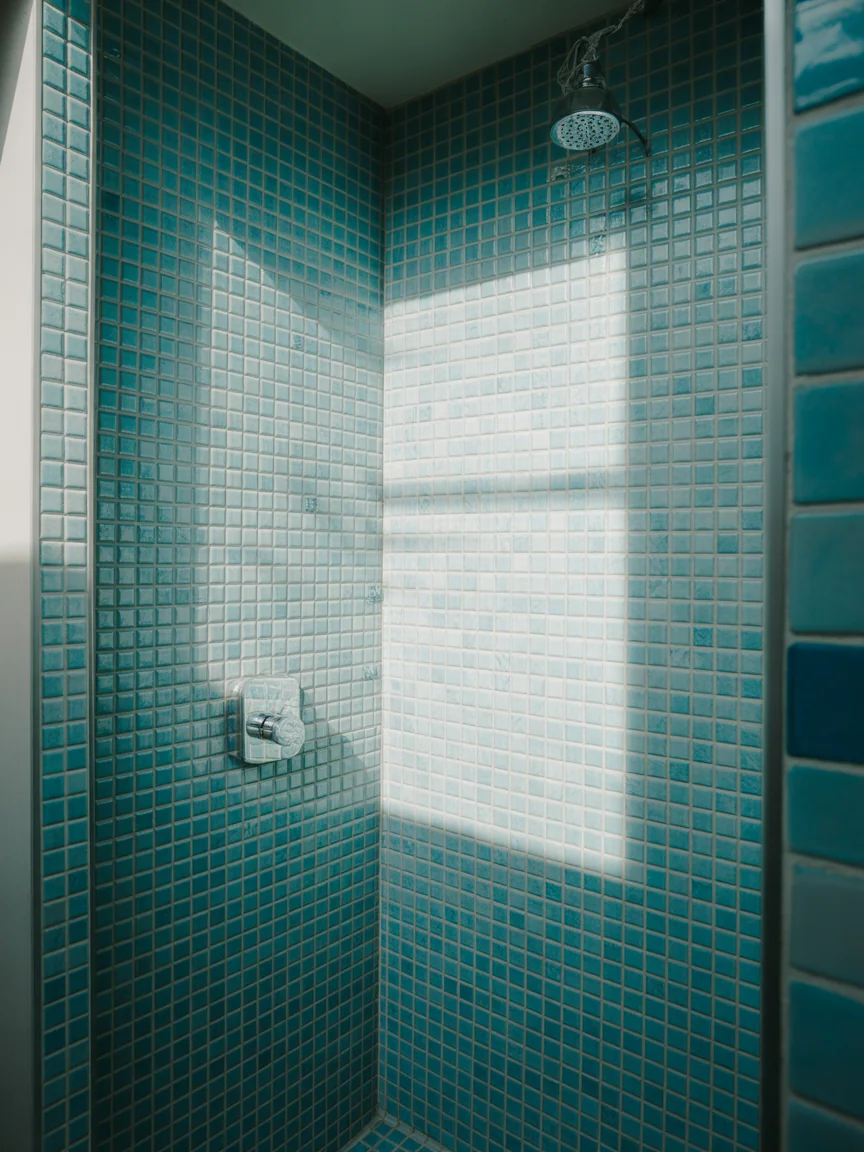 13. Ocean-Inspired Blue Mosaic