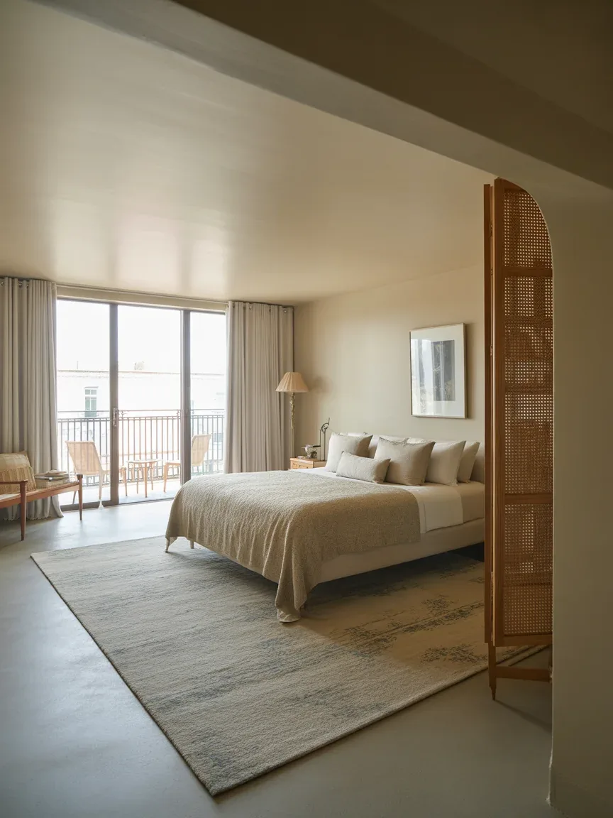 22. Open Concept Bedroom With Visual Zoning 22. Open Concept Bedroom With Visual Zoning
