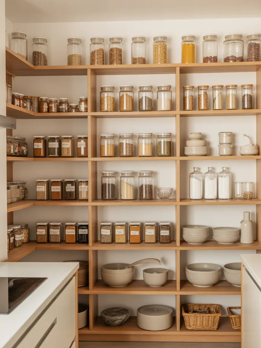 10. Open Pantry Display With Function First 10. Open Pantry Display With Function First