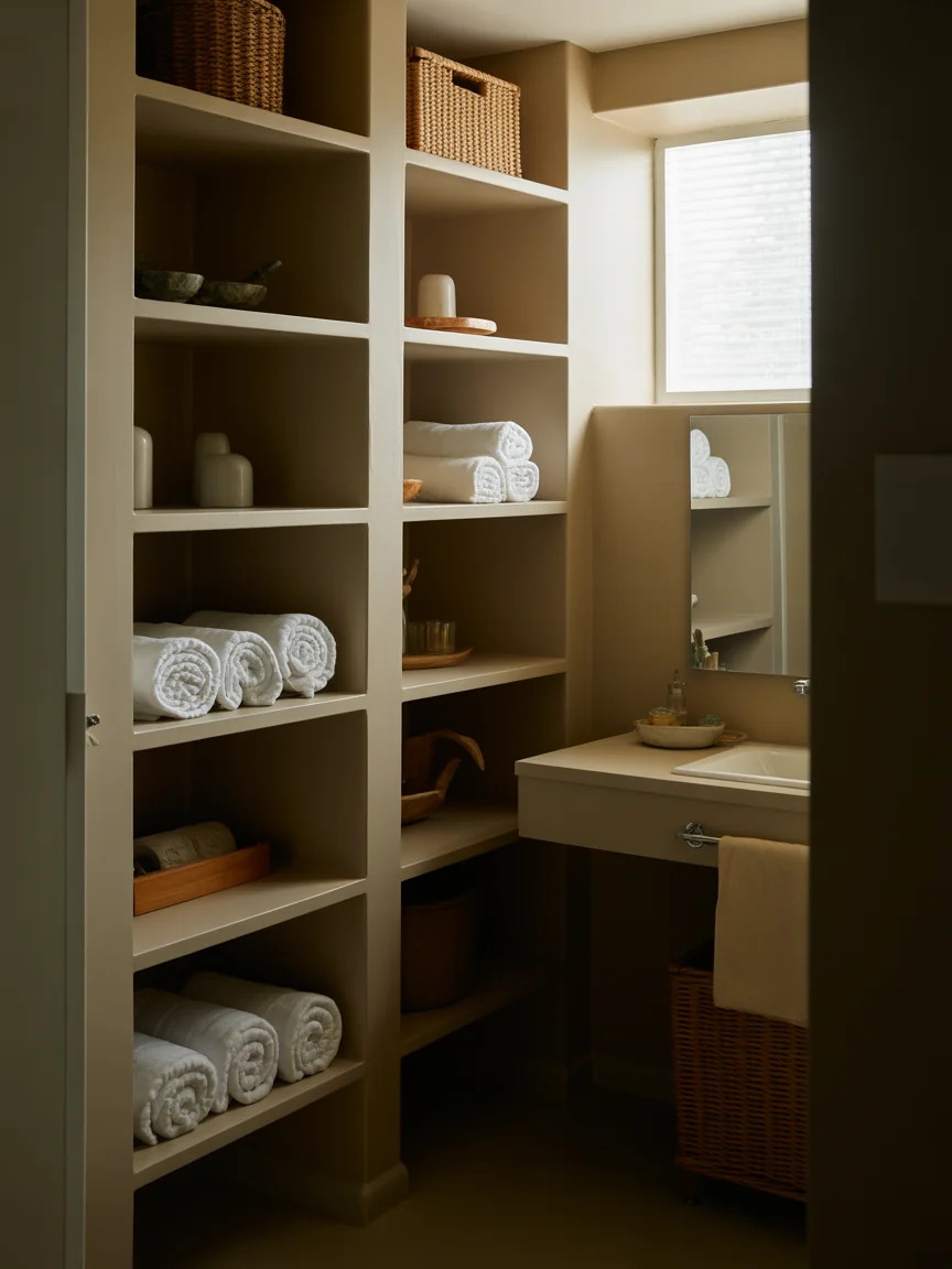 21. Open Shelving Airy Storage
