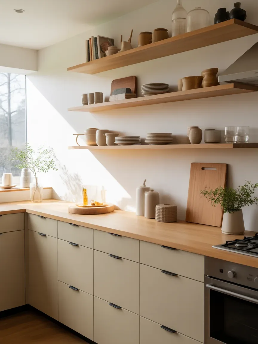 3. Open Shelving With Scandinavian Twist 3. Open Shelving With Scandinavian Twist