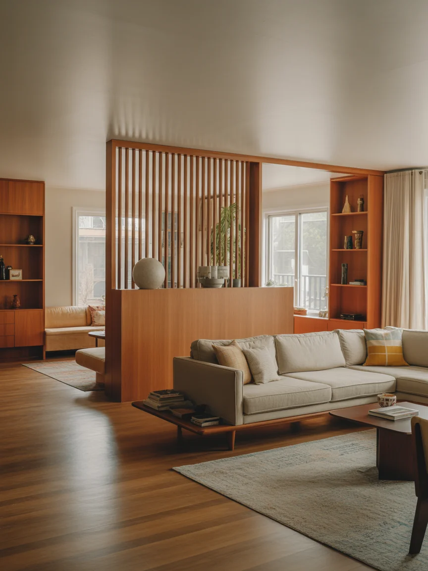 12. Open-Plan Mid Century Flow