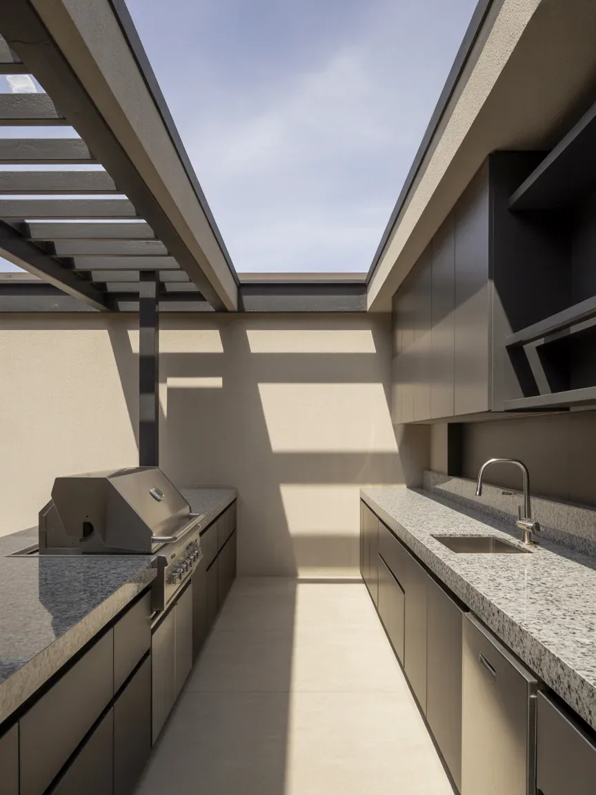 5. Parallel Galley Outdoor Kitchen 5. Parallel Galley Outdoor Kitchen