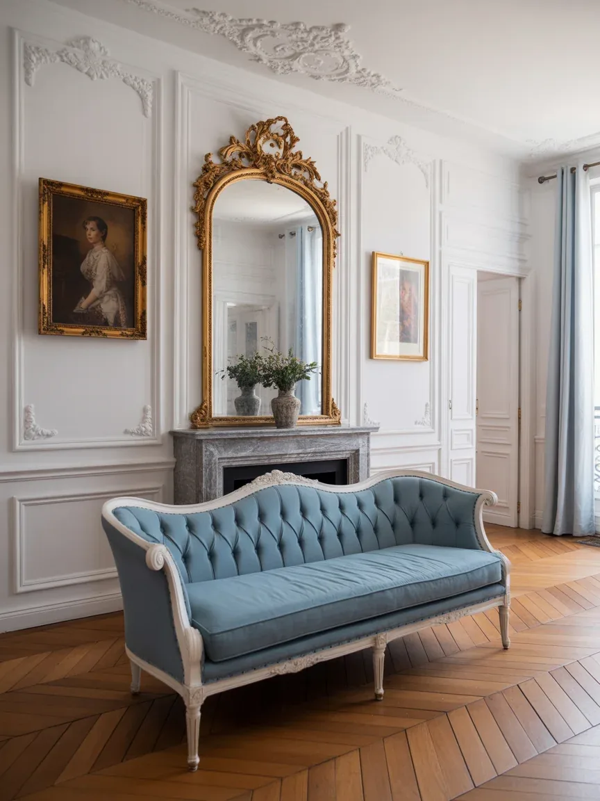 12. Parisian Chic With Soft Blue Elegance 12. Parisian Chic With Soft Blue Elegance