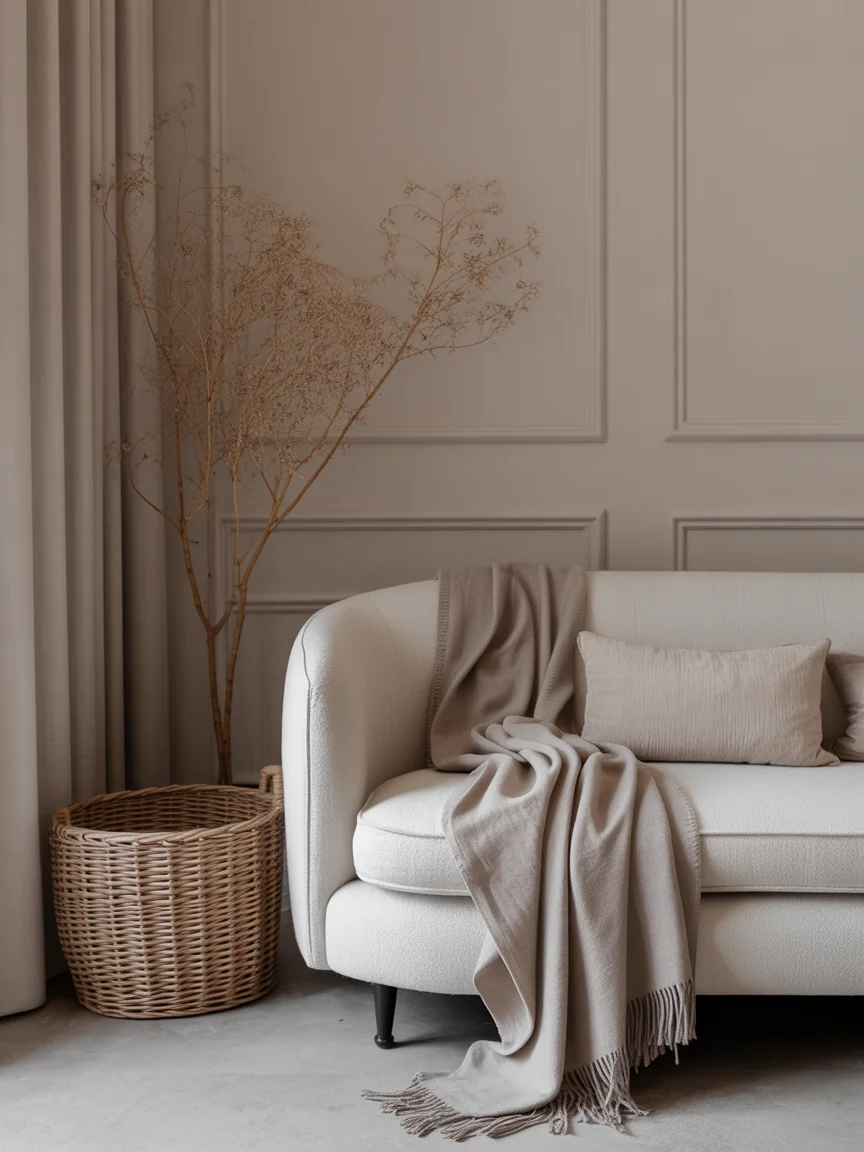 12. Parisian Chic With Woven Side Basket