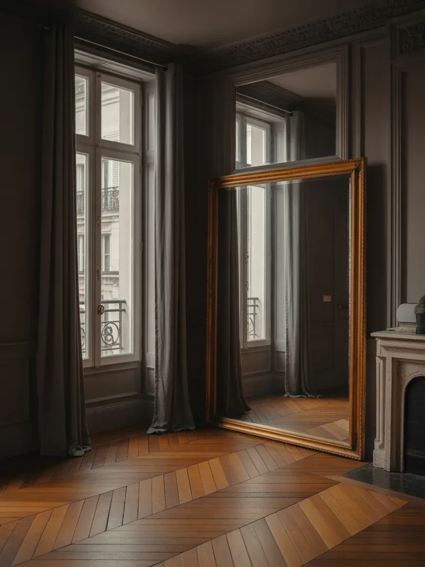 6. Parisian Dark Academia Apartment 6. Parisian Dark Academia Apartment