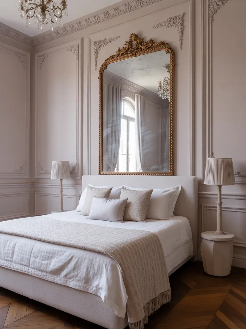 18. Parisian Inspired Elegant Bedroom 18. Parisian Inspired Elegant Bedroom