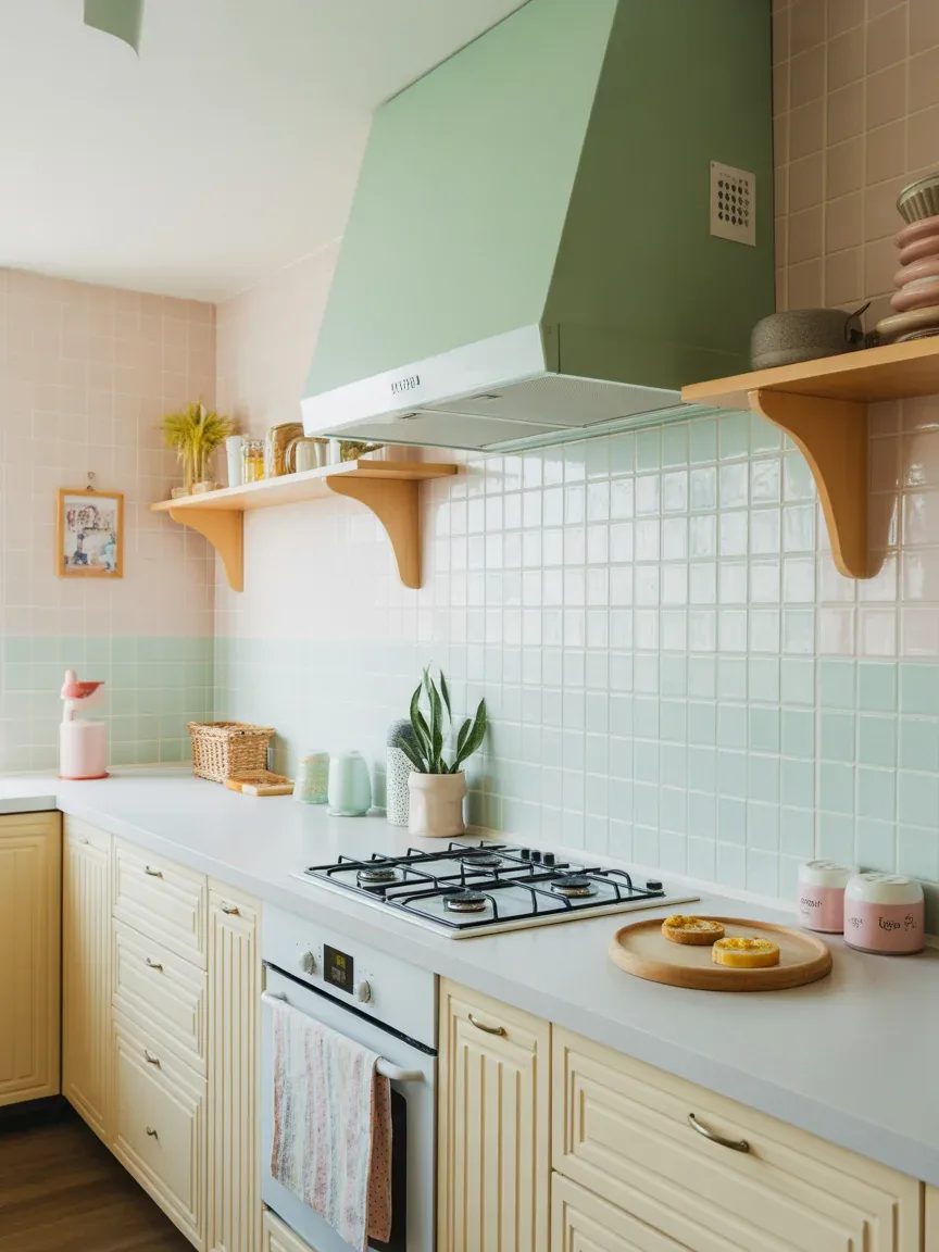 18. Pastel Pop Playful Kitchen 18. Pastel Pop Playful Kitchen