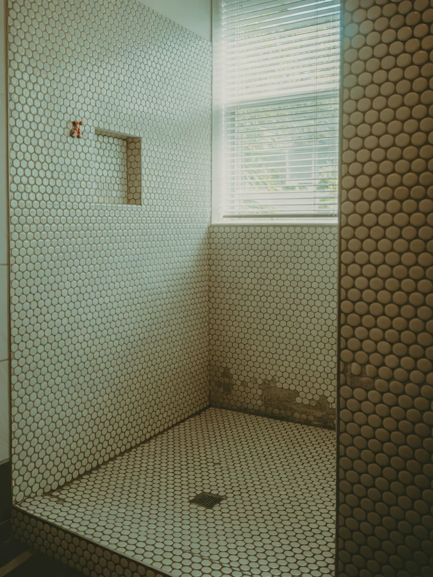 5. Penny Tile Floor and Walls Combo