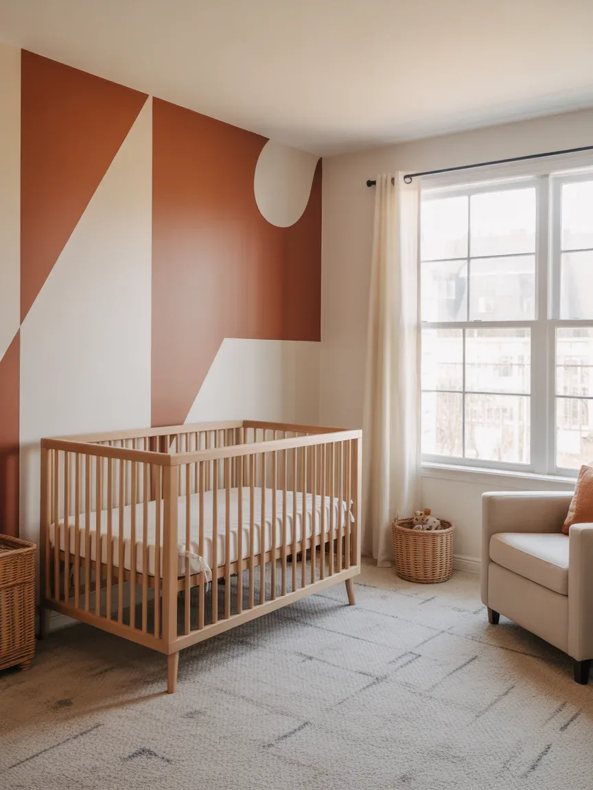 14. Playful Patterned Accent Wall 14. Playful Patterned Accent Wall