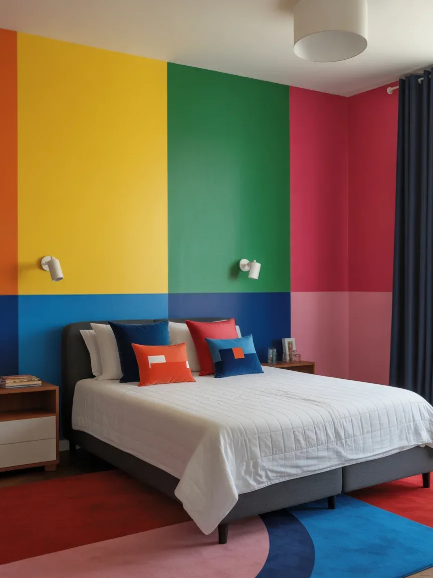 14. Playful Pop Art With Bold Color Blocks 14. Playful Pop Art With Bold Color Blocks
