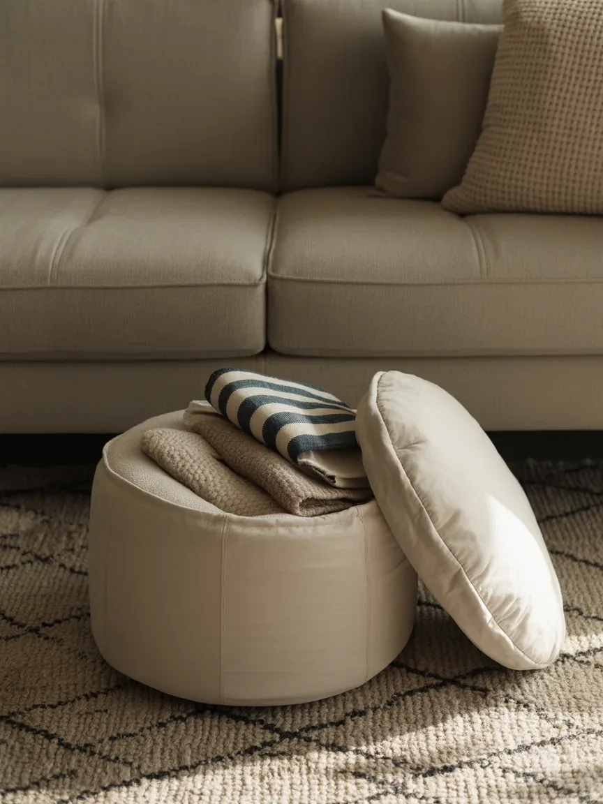 14. Pouf with Hidden Storage 14. Pouf with Hidden Storage