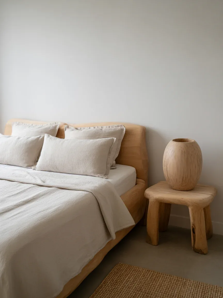 18. Raw Wood And Linen Simplicity 18. Raw Wood And Linen Simplicity