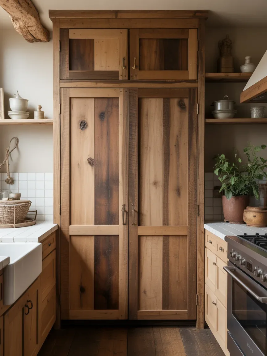 11. Reclaimed Wood Door With Natural Imperfections 11. Reclaimed Wood Door With Natural Imperfections