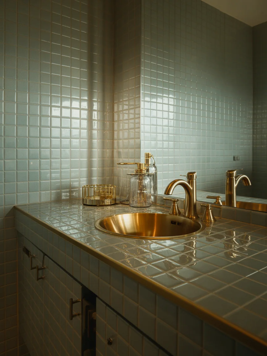 19. Reflective Metallic Accents