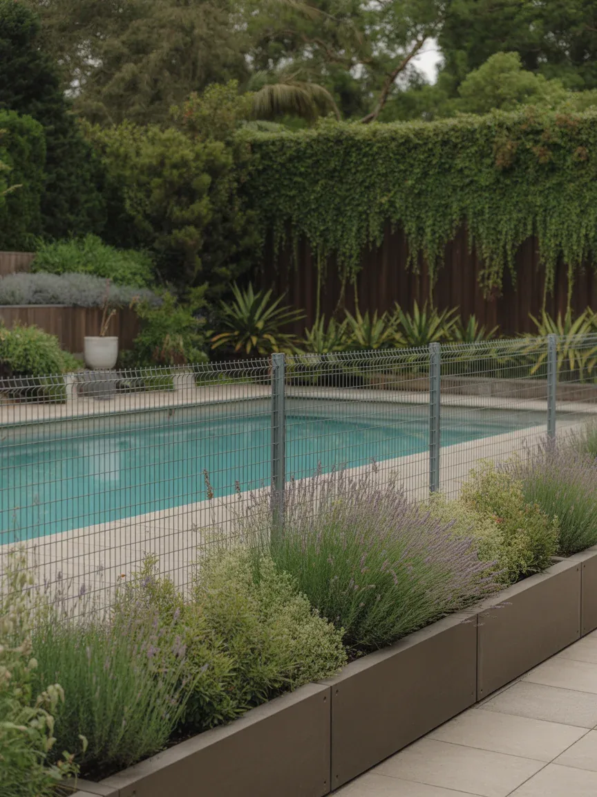 11. Removable Fence With Built-In Planter Border 11. Removable Fence With Built-In Planter Border