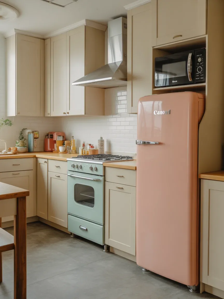 22. Retro Appliance Showcase Kitchen 22. Retro Appliance Showcase Kitchen