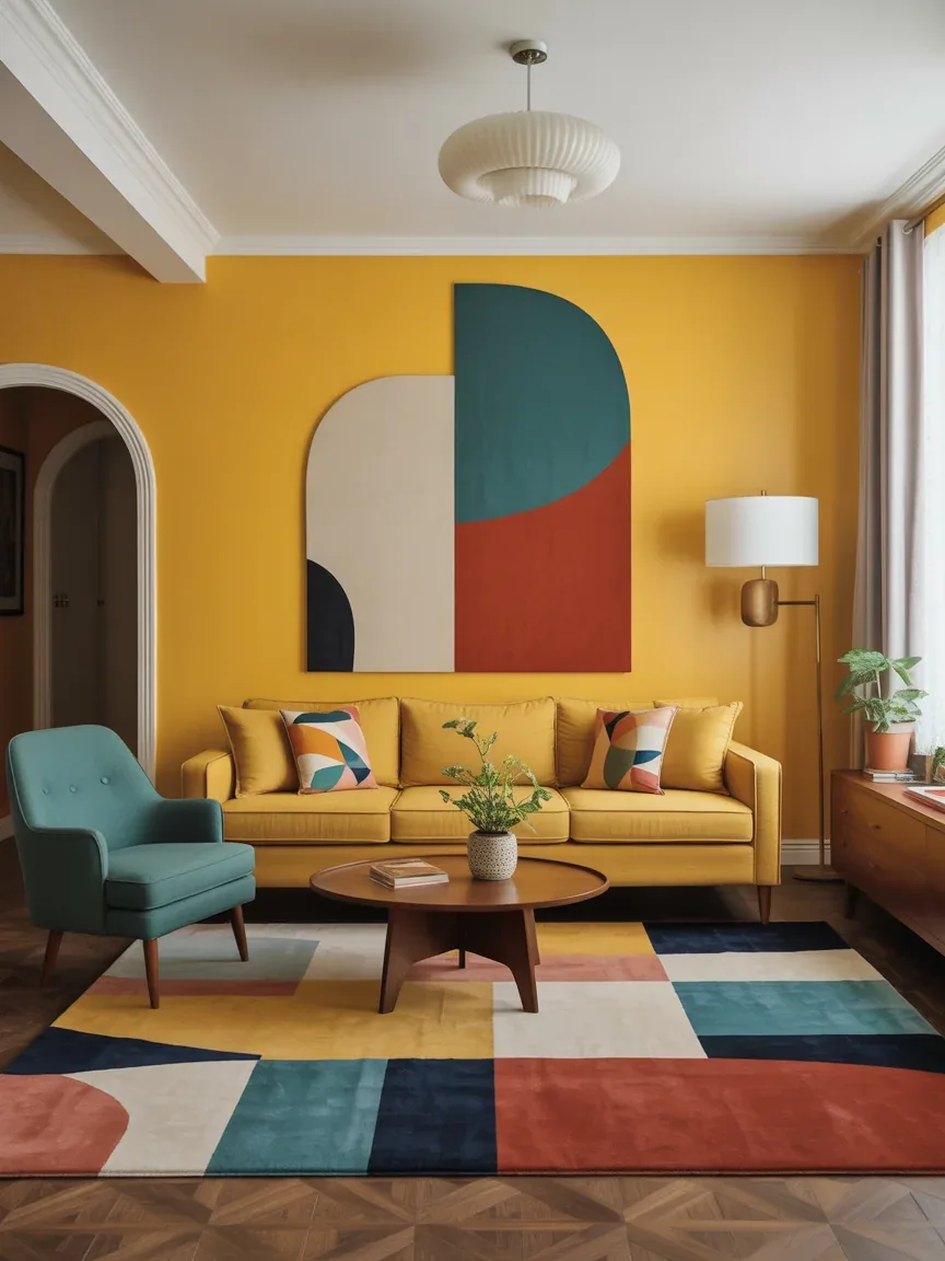 3. Retro Color Pop Living Room 3. Retro Color Pop Living Room
