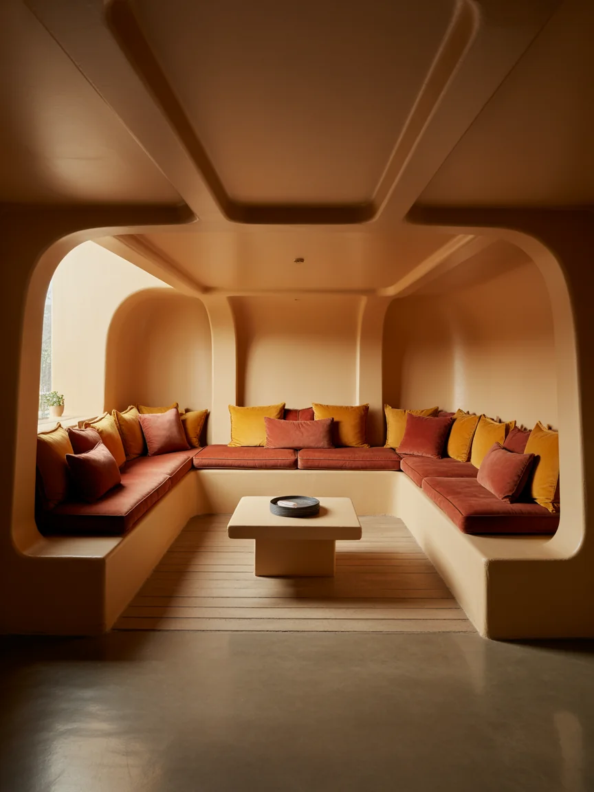 2. Retro Sunken Conversation Pit