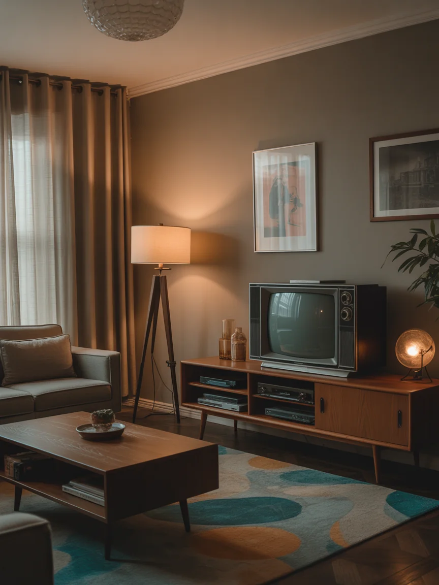 24. Retro TV Lounge Vibes