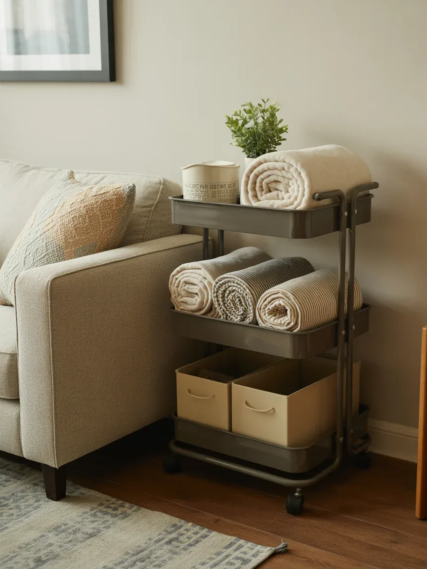 11. Rolling Blanket Cart 11. Rolling Blanket Cart
