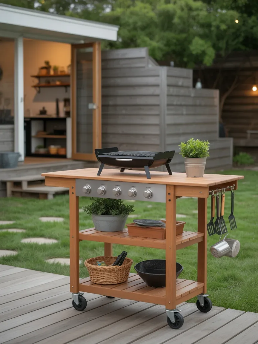 4. Rolling Cart Outdoor Kitchen 4. Rolling Cart Outdoor Kitchen