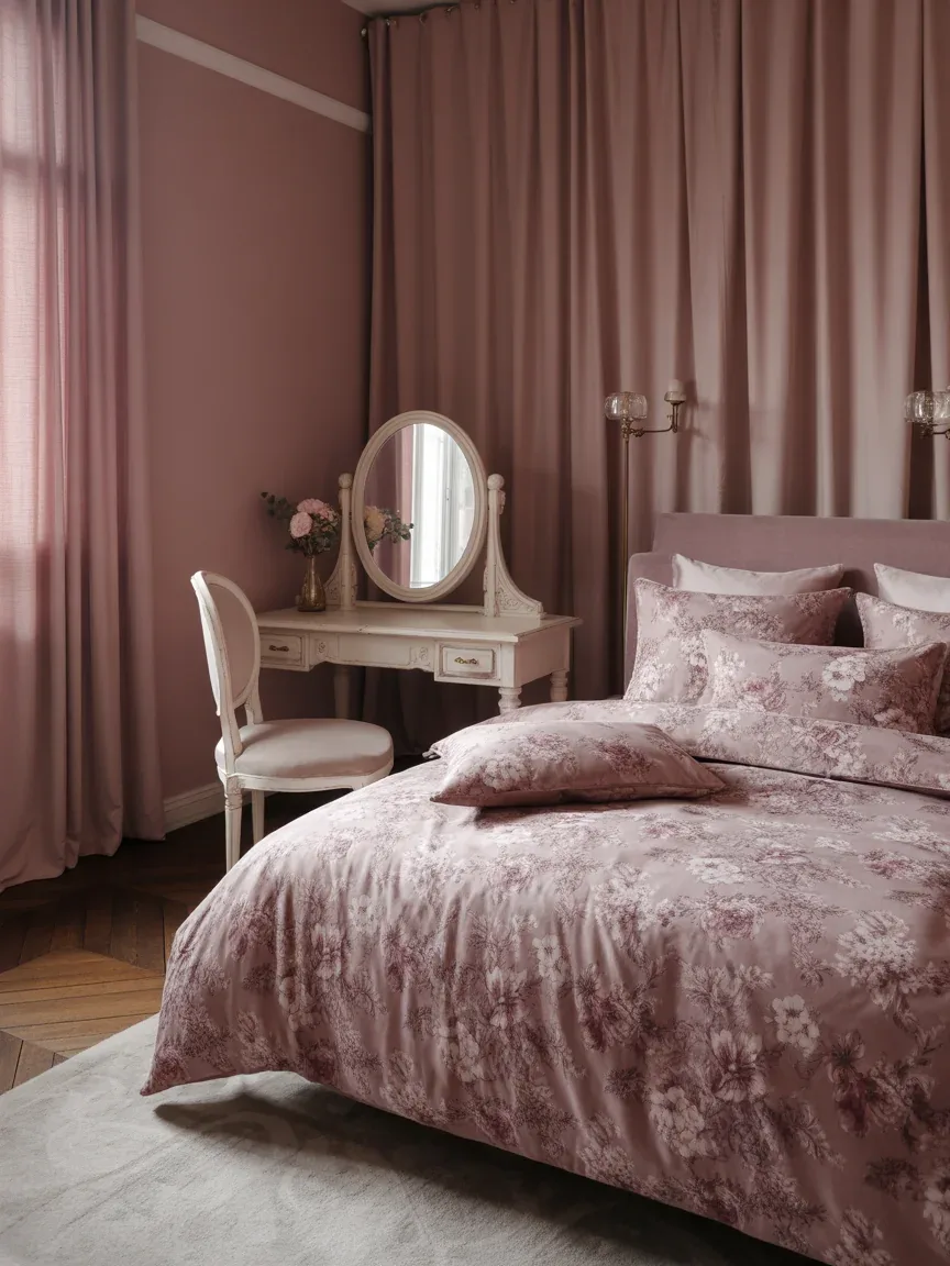 15. Romantic Academia Bedroom With Florals 15. Romantic Academia Bedroom With Florals