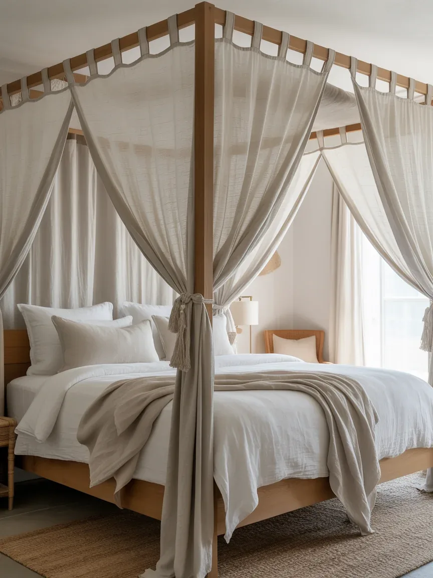 9. Romantic Coastal Canopy Bedroom 9. Romantic Coastal Canopy Bedroom