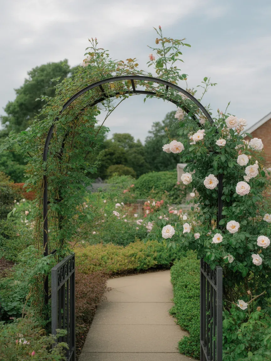 22. Romantic Garden Arch Walkway 22. Romantic Garden Arch Walkway