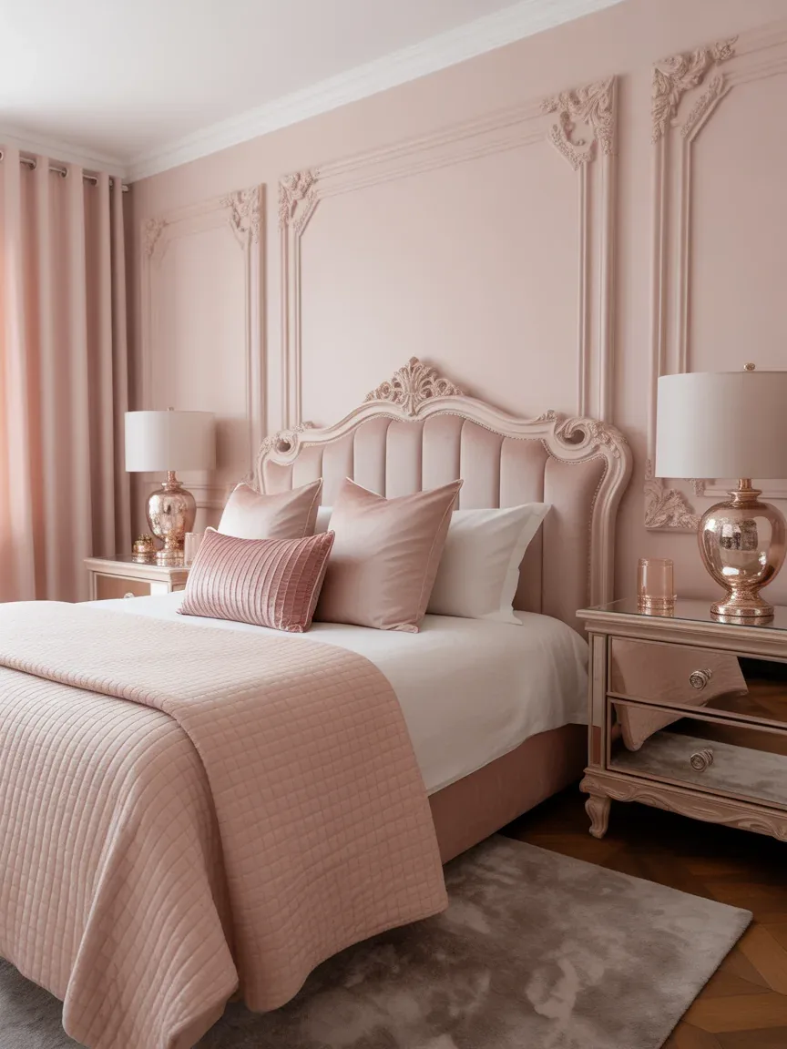 10. Romantic Rose Gold Glam Room 10. Romantic Rose Gold Glam Room