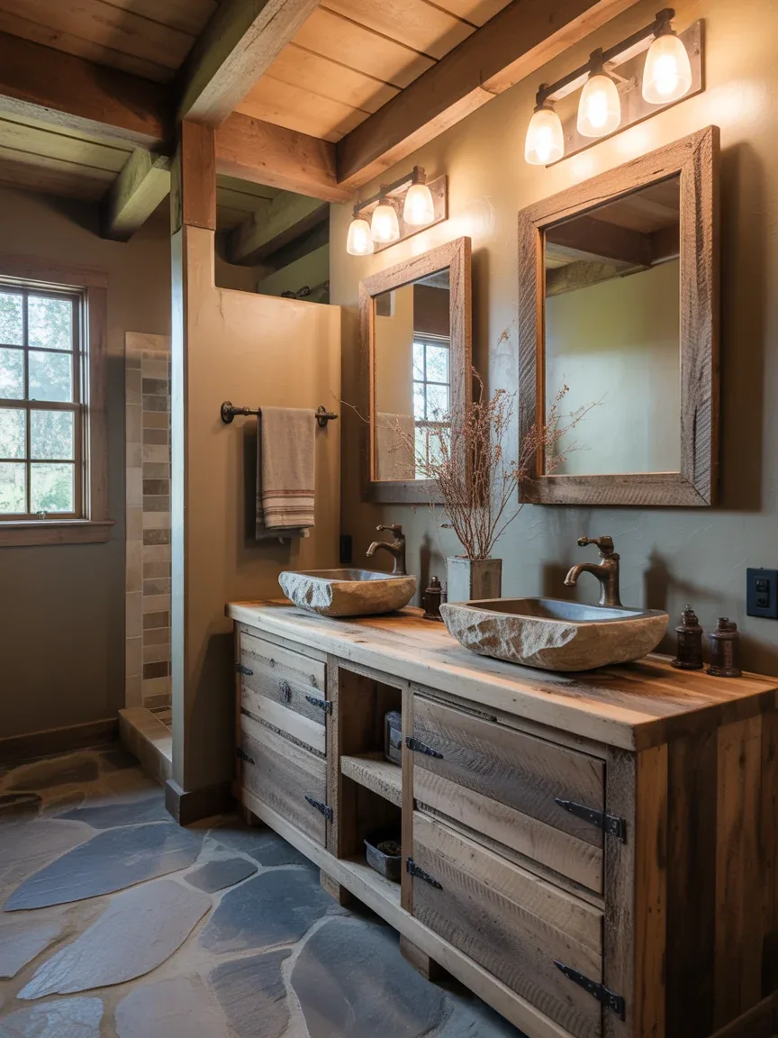 3. Rustic Barnwood Spa Bathroom 3. Rustic Barnwood Spa Bathroom