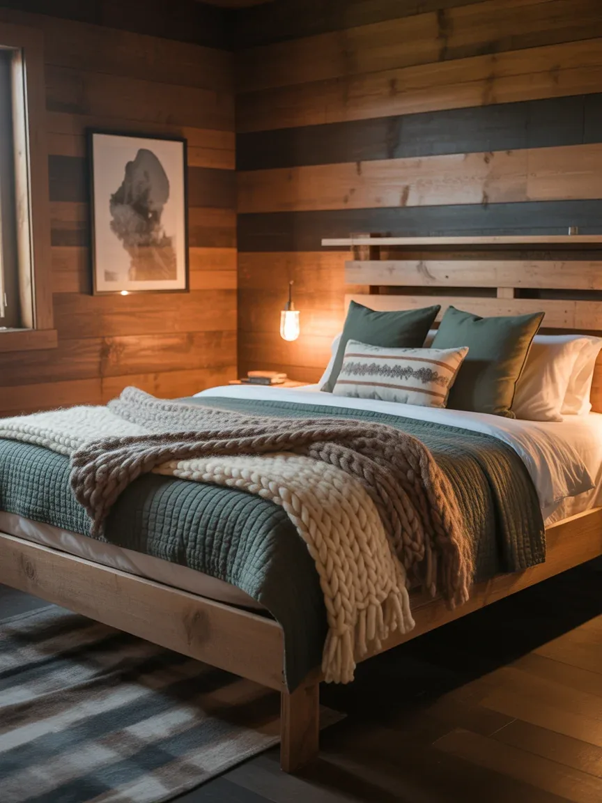 1. Rustic Cabin Retreat With Wood and Warm Textures 1. Rustic Cabin Retreat With Wood and Warm Textures