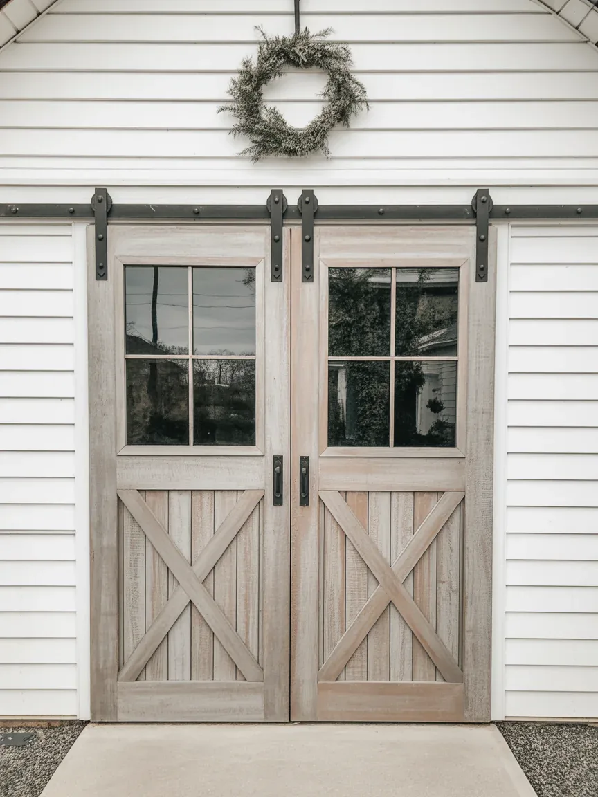 3. Rustic Farmhouse Barn Doors 3. Rustic Farmhouse Barn Doors