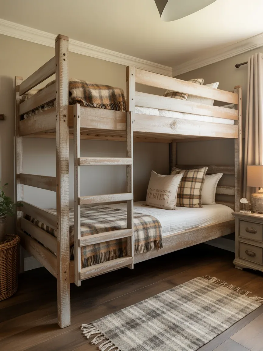 18. Rustic Farmhouse Bunk Beds 18. Rustic Farmhouse Bunk Beds