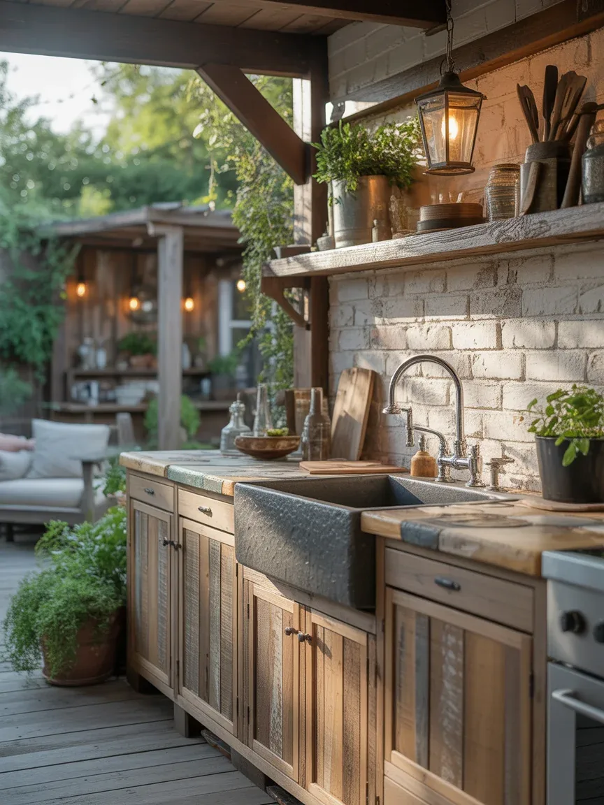 2. Rustic Farmhouse Cookout Corner 2. Rustic Farmhouse Cookout Corner