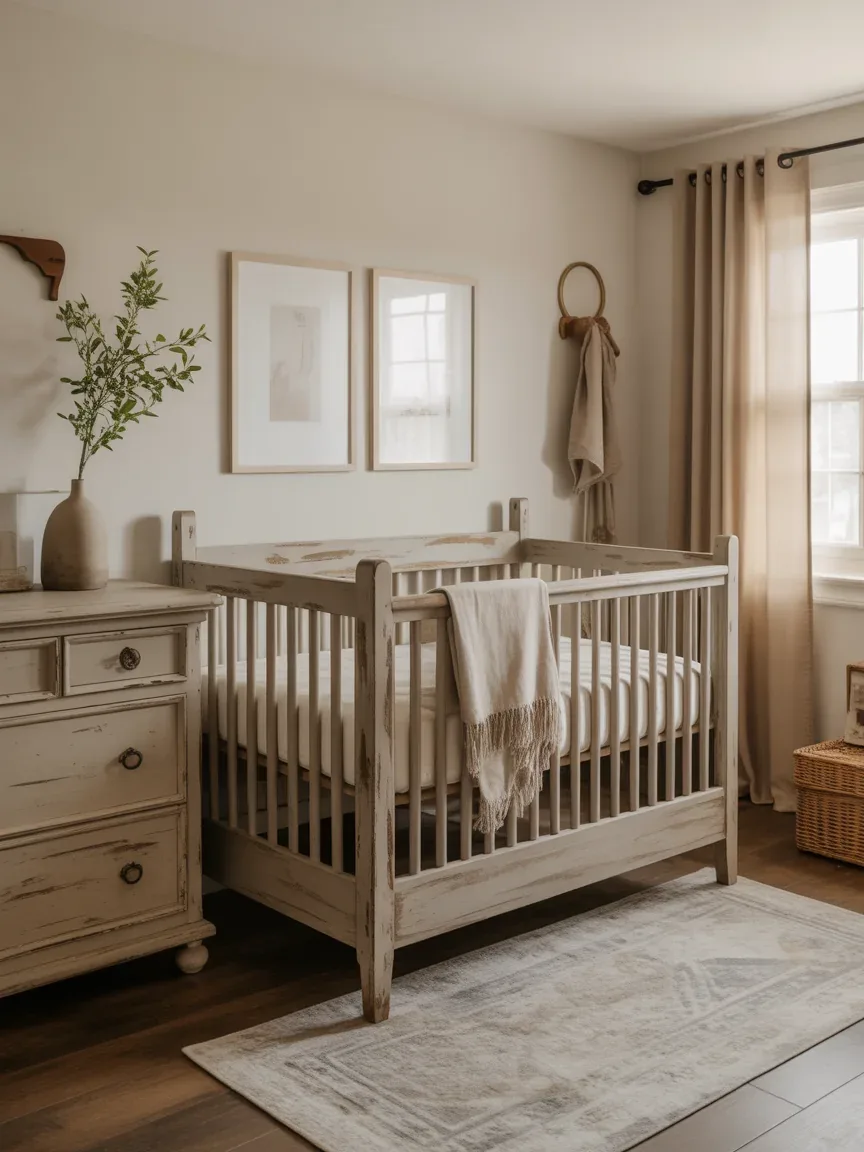 17. Rustic Farmhouse Nursery 17. Rustic Farmhouse Nursery