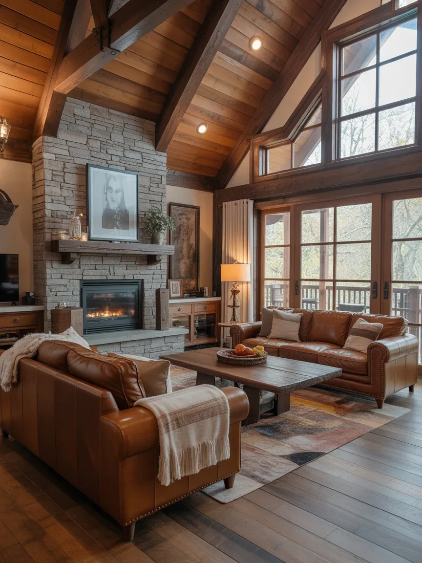 13. Rustic Lodge-Inspired Retreat 13. Rustic Lodge-Inspired Retreat