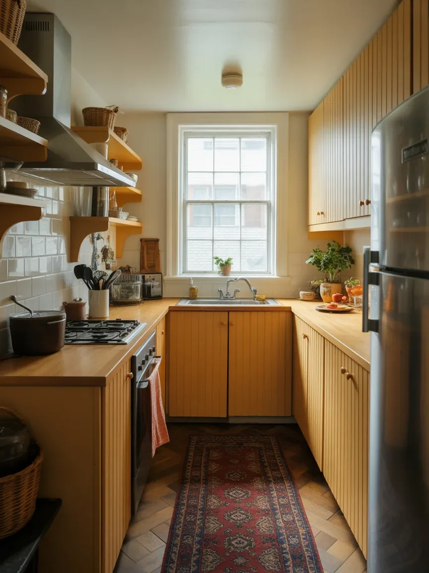 22. Rustic Luxe Kitchen With Marble and Wood 22. Rustic Luxe Kitchen With Marble and Wood