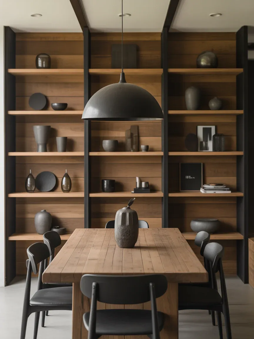 10. Rustic Modern Dining Room Display 10. Rustic Modern Dining Room Display