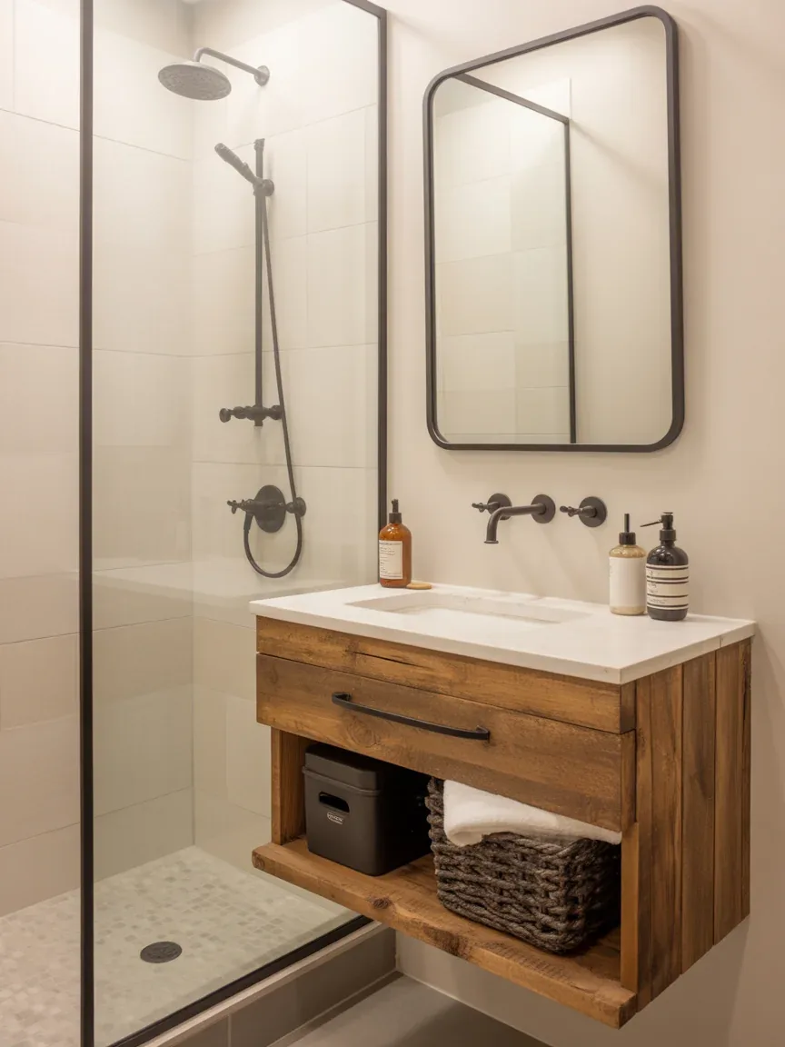 3. Rustic Modern Farmhouse With Black Fixtures 3. Rustic Modern Farmhouse With Black Fixtures