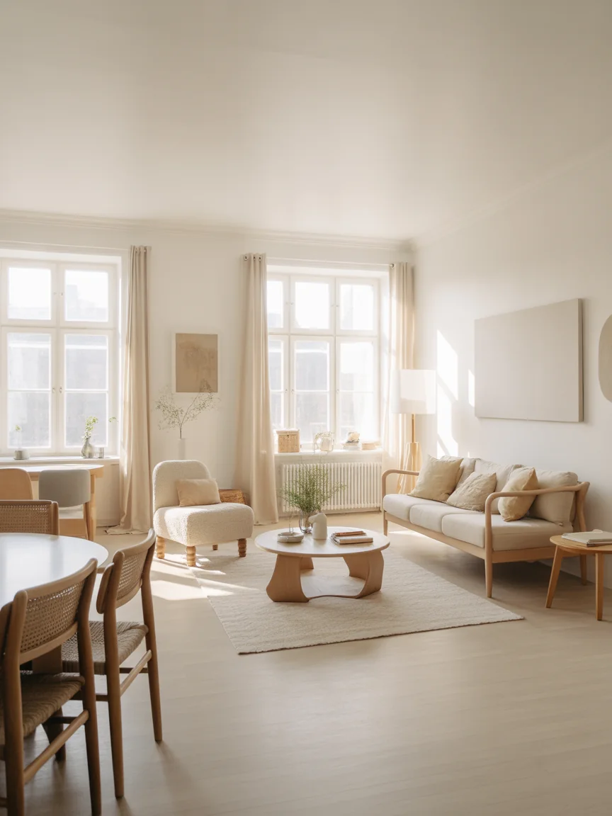 14. Scandinavian Light-Filled Calm